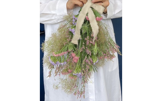 生花スワッグ体験レッスン 【 フラワーアレンジメント 体験 チケット 神奈川県 小田原市 】