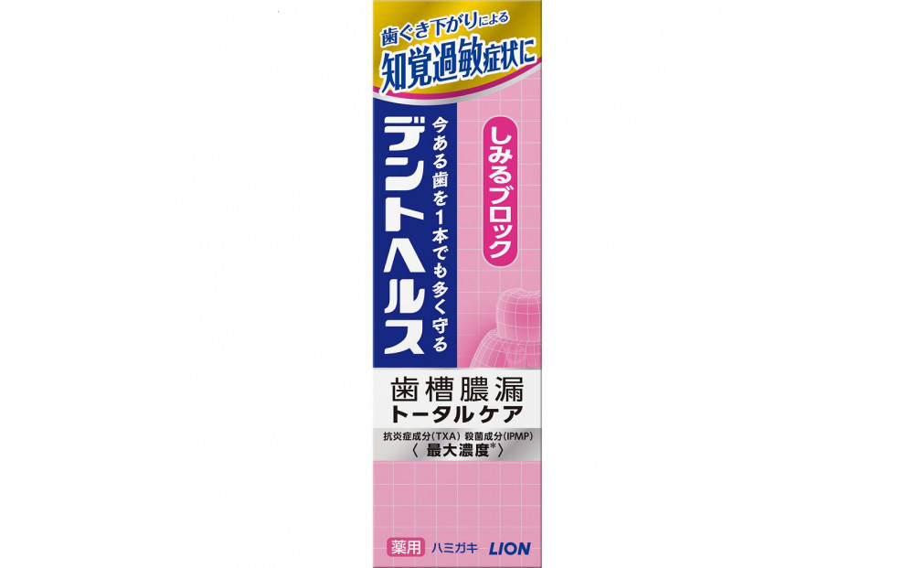 ライオン デントヘルス薬用ハミガキしみるブロック85ｇ（医薬部外品）×5個