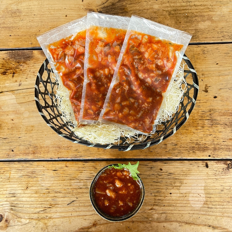 たこ七味 3パック【たこ 珍味 おつまみ キムチ 惣菜 海鮮 いかの塩辛 珍味 お取り寄せ 御中元 お中元 お歳暮 父の日 母の日 贈り物 日本酒 焼酎】【神奈川県小田原市早川】