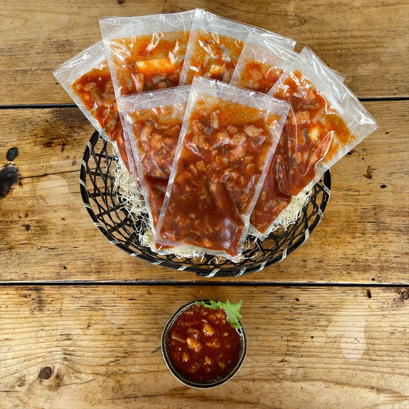 たこ七味 7パック【たこ 珍味 おつまみ キムチ 惣菜 海鮮 いかの塩辛 珍味 お取り寄せ 御中元 お中元 お歳暮 父の日 母の日 贈り物 日本酒 焼酎】【神奈川県小田原市早川】