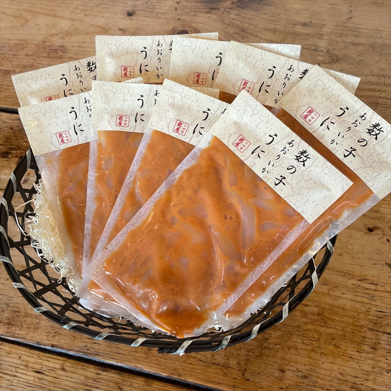 王様の塩辛 雲丹風味 9パック【あおりいか 塩辛 うに おつまみ 珍味 惣菜 海鮮 いかの塩辛 珍味 お取り寄せ 御中元 お中元 お歳暮 父の日 母の日 贈り物 日本酒 焼酎 】【神奈川県小田原市早川】