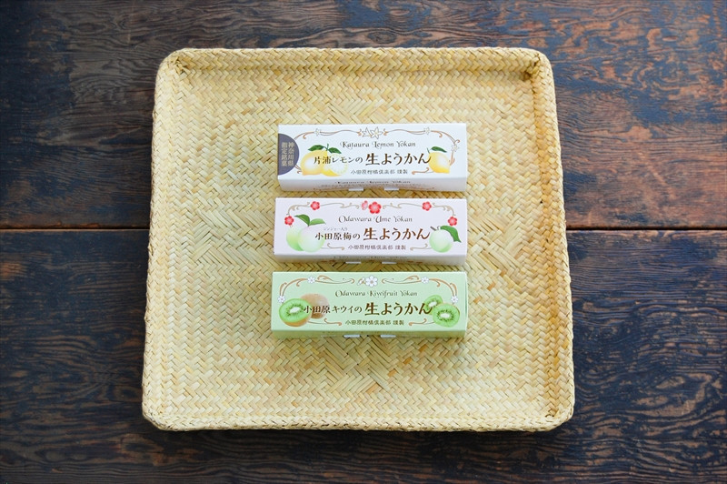 【さっぱりとした現代感覚のフルーツ生ようかんセット】（片浦レモン、小田原キウイ、ジンジャー入り小田原梅 各1本）創業昭和10年 小田原 伊勢屋【 和菓子店 ようかん 神奈川県指定銘菓 神奈川県 小田原市 】
