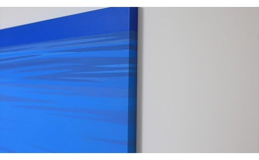 原画【また会いましょう】オリジナル風景画　キャンバス ペインティング　小田原出身在住イラストレーターの作品　心象風景　子供の頃見た風景　海　空　山