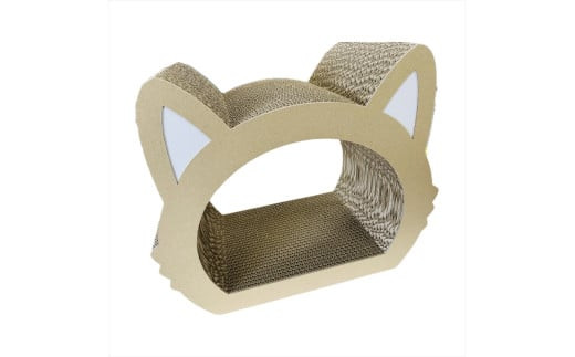 ねこの爪とぎ　みみCT＋かおCT セット　カラー；クラフト【 ペット用品 爪とぎ 神奈川県 小田原市 】
