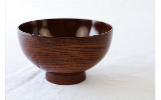 小田原漆椀ケヤキ 大　【お椀 食器 木 雑貨 汁椀 豚汁 具沢山 小田原漆器 プレゼント おしゃれ 日本製 神奈川県小田原市 】