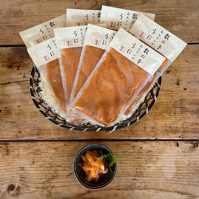 王様の塩辛 雲丹風味 8パック【あおりいか 塩辛 うに おつまみ 珍味 惣菜 海鮮 いかの塩辛 珍味 お取り寄せ 御中元 お中元 お歳暮 父の日 母の日 贈り物 日本酒 焼酎 】【神奈川県小田原市早川】