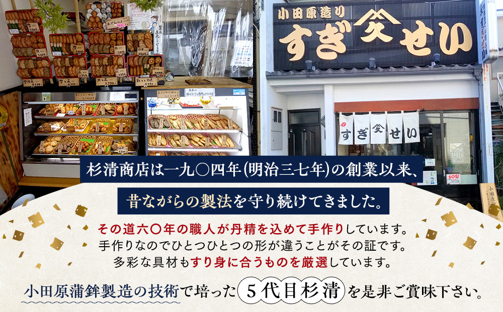 さつま揚げセットお手軽美味しいセット101【創業１９０４年 昔ながらの製法　伝統のさつま揚げ 手造りさつま揚げ 職人のこだわり 伝統製法 上質なすり身 小田原の特産品 小田原名物 おいしいさつま揚げ 神奈川県 小田原市 】