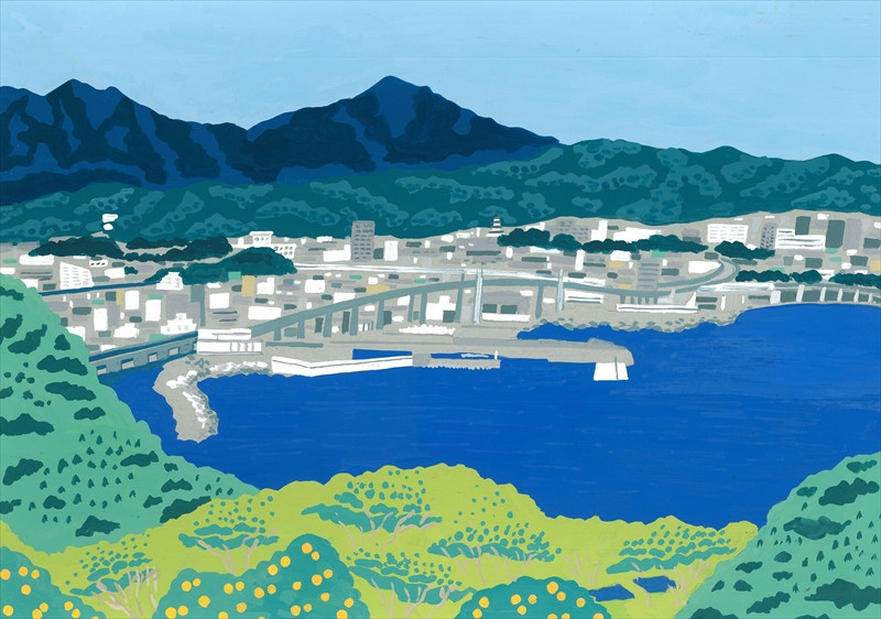 ポストカード８枚セット【絵はがきセット 小田原 100x148mm 風景絵はがき 8枚セット 風景 やわらかい やわらか描写 アート作品 屋内装飾 神奈川県 小田原市 】