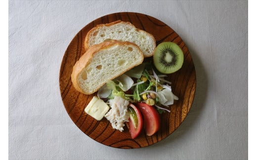 漆 仁取皿 (ニトリ皿) ケヤキΦ24cm　【お皿 グッドデザイン賞受賞 木 雑貨 食器 プレゼント おしゃれ 日本製 神奈川県小田原市】