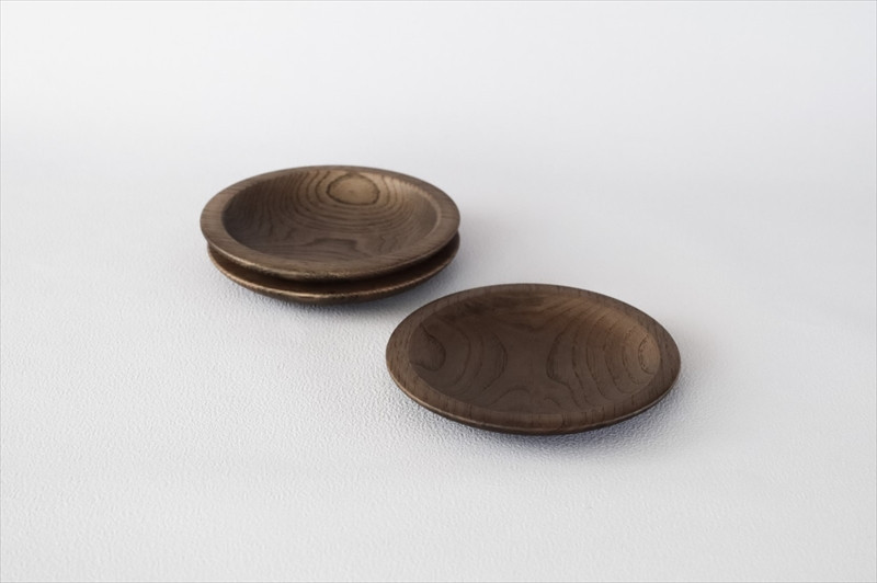 ナラの小皿 3枚セット 【 食器 神奈川県小田原市】