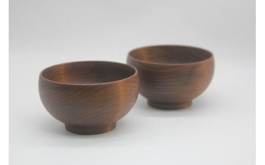 めいぼく椀テッラ小 2樹種セット(ブナ・サクラ)【めいぼく椀テッラ  10.5φ×6cm 手作り ウレタン塗装 国産天然木 おしゃれ プレゼント 記念 お祝い お椀 神奈川県 小田原市 】