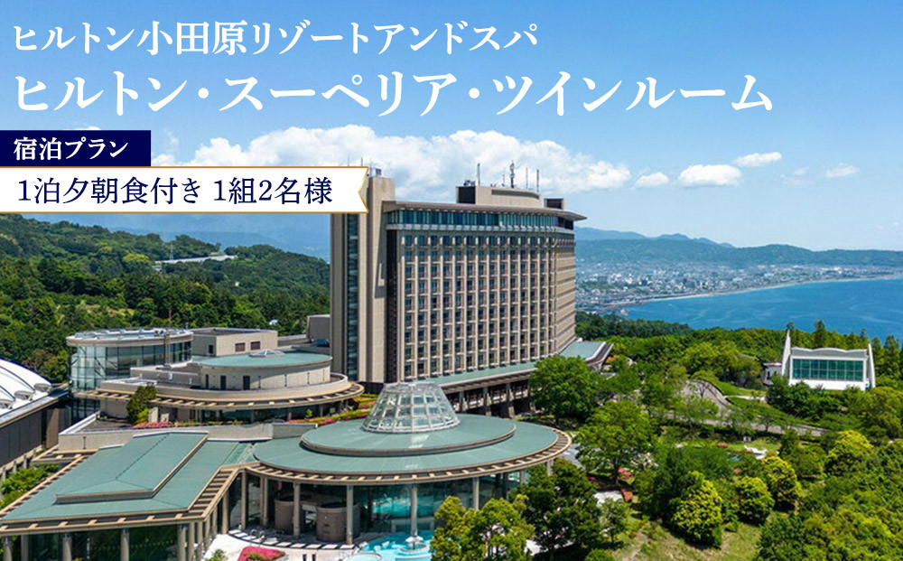 ヒルトン・スーペリア・ツインルーム宿泊プラン　1泊夕朝食付き＜1組2名様＞★オーシャンビュー！天然温泉大浴場、プール施設利用含む【オーシャンビュー フィットネス 天然温泉大浴場 バーデゾーン ヒルトン 神奈川県 小田原市 】●