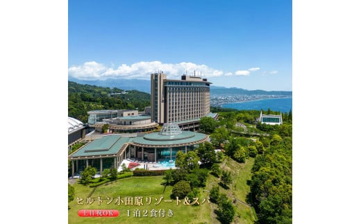 土日祝宿泊OK!　ヒルトン・スーペリア・ツインルーム宿泊プラン　1泊夕朝食付き＜1組2名様＞★オーシャンビュー！天然温泉大浴場、プール施設利用含む【 ツインルーム オーシャンビュー 土日祝宿泊OK 神奈川県 小田原市 】