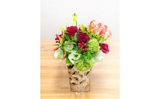 アレンジメント Sサイズ_レッド系