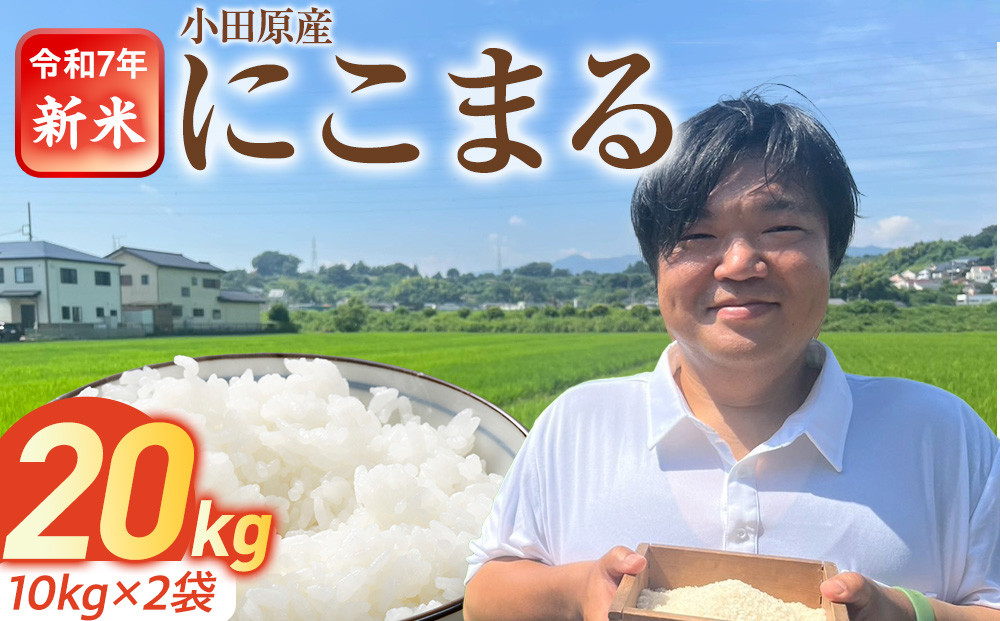 令和7年新米　富水米　精米　20kg　にこまる