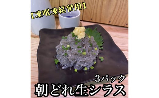 超鮮度！朝どれ 生しらす 小 3パック【凍眠凍結使用】【 惣菜 お刺身 生食 日本酒 焼酎 お取り寄せ 希少部位 御中元 お中元 お歳暮 父の日 母の日 贈り物 】【家庭用 自宅用 贈答品 贈答用 ギフト 神奈川県 小田原市 】