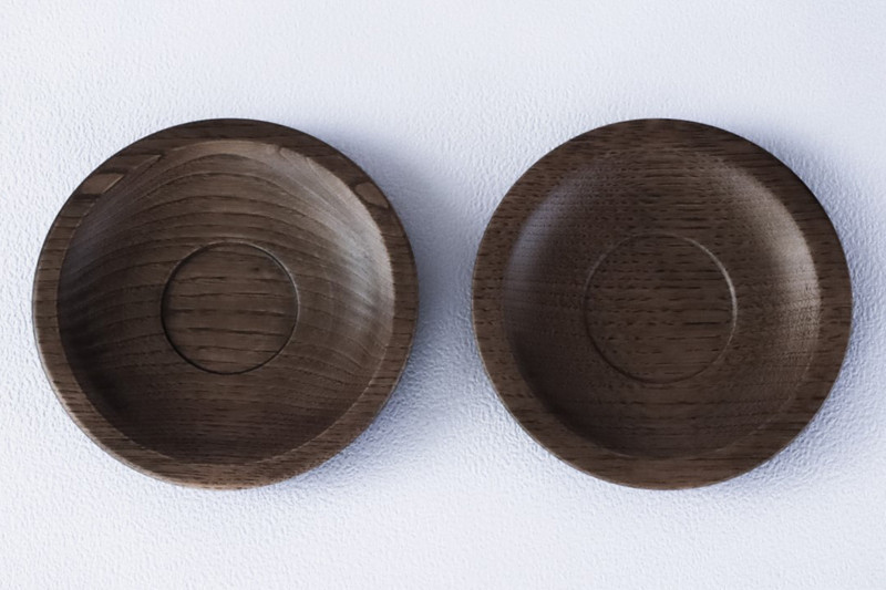 ナラのソーサー 2枚セット 【 食器 神奈川県小田原市】