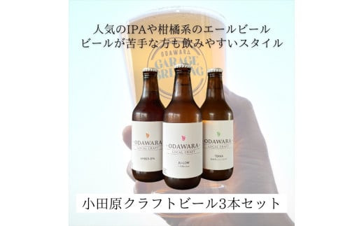 おまかせクラフトビール3本セット　クラフトビール・地ビール【 ビール お酒 神奈川県 小田原市 】