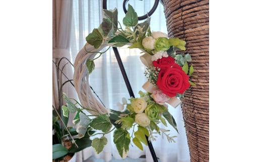 アーティフィシャルリース体験レッスン 【 フラワーアレンジメント 体験 チケット 神奈川県 小田原市 】