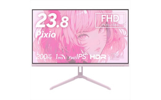 Pixio ゲーミングモニター 23.8インチ FHD 200Hz IPS ピンク PX248WAVEK
