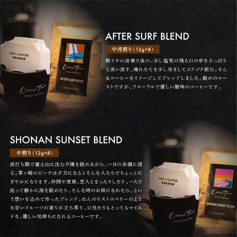 定期便 隔月 2回【CRUISE TOWN COFFEE ROASTERS】中～中浅煎りドリップバッグセット（12g×16） 飲み物 飲料 ドリンク コーヒーブレイク ドリップコーヒー 手軽
