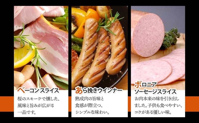 【ふるさと納税】【6か月定期便】国産 熟成肉 ハム プレミアムギフトC 詰め合わせ ボンレスハム ポークプレスハム ベーコン あら挽きウインナー ボロニアソーセージ 神奈川県 茅ヶ崎市