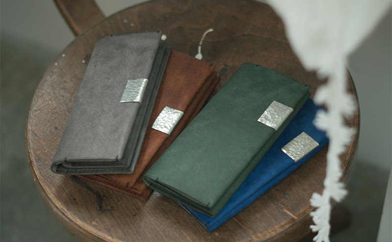 長財布（ne) ファッション小物 イタリアンオイルレザー  ブ