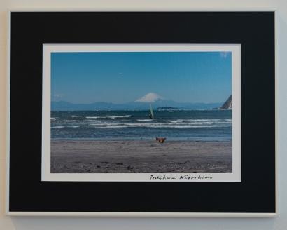 写真家長島敏春　オリジナルプリント「逗子シリーズ1　オッカケッコ」フレーム付き