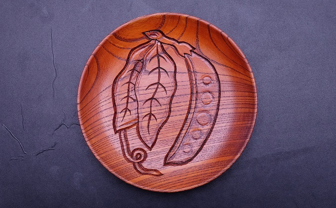 逗子茜工房　鎌倉彫　銘々皿（5枚セット）