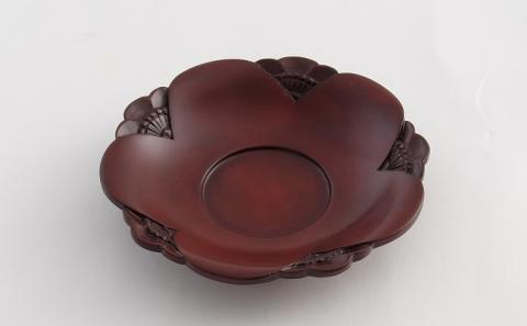 逗子茜工房　鎌倉彫　茶托　梅花（うめ）