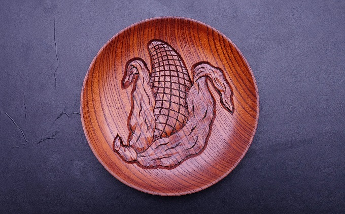 逗子茜工房　鎌倉彫　銘々皿（5枚セット）