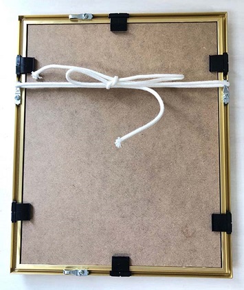 白木フレーム入り版画「小鳥たち」絵本作家おまたたかこジークレー版画