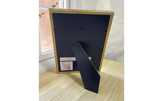 絵本作家おまたたかこ　ジークレー版画「BlackCat」