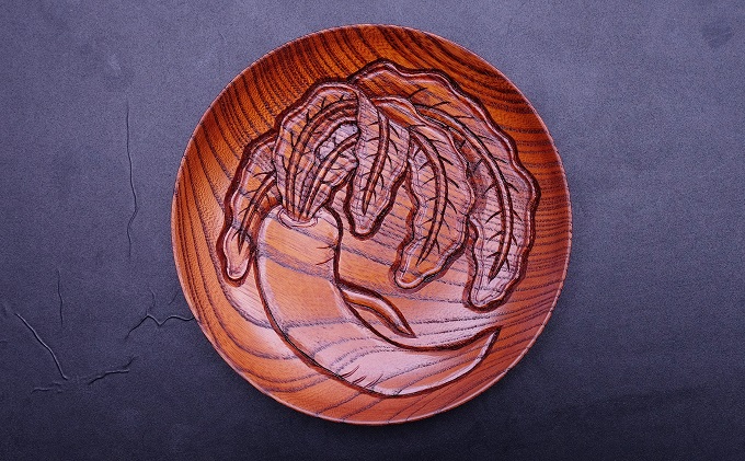 逗子茜工房　鎌倉彫　銘々皿（5枚セット）