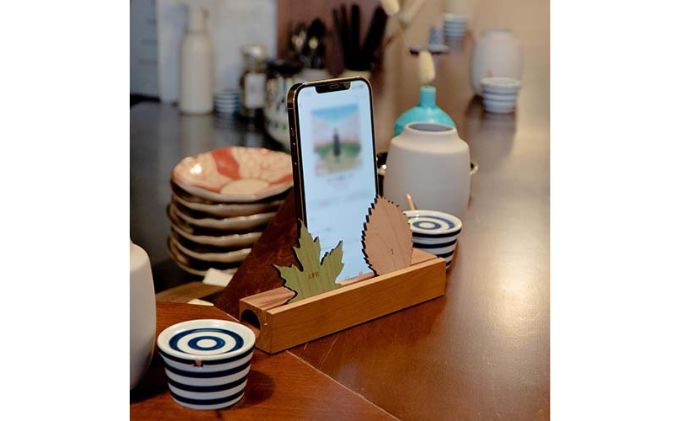 木製iPhoneスティックスピーカー　トキノハ - Perpetual Calendar - チェリー