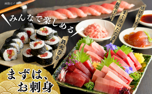 【1月中旬以降お届け】天然 本まぐろ お祝い寿セット 中トロ200g 赤身200g 迎春 三崎まぐろ 三崎恵水産　M020-021-03