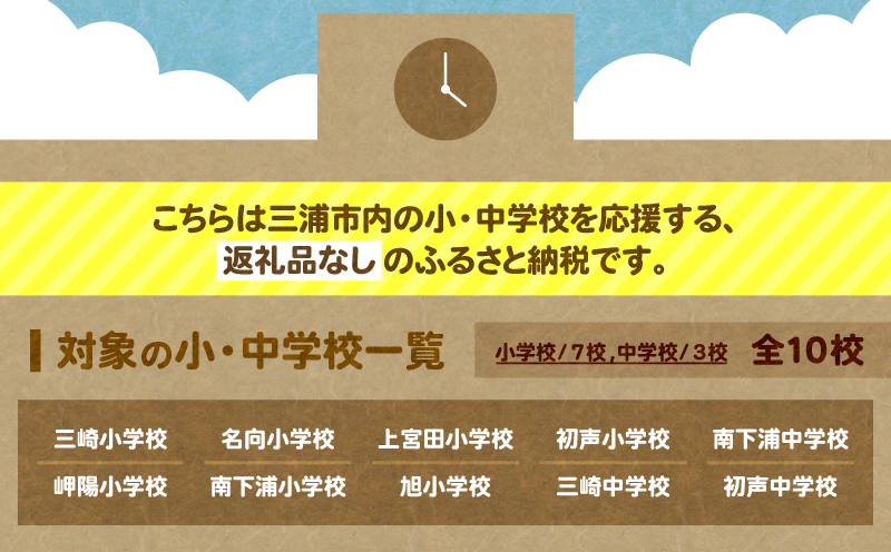  【母校応援ふるさと寄附金事業】（返礼品なし）旭小学校（10,000円）　MS-10000-6