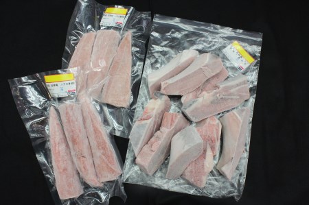 目鉢鮪頭の希少部位刺身用+目鉢鮪カマ 1kg　M007-004