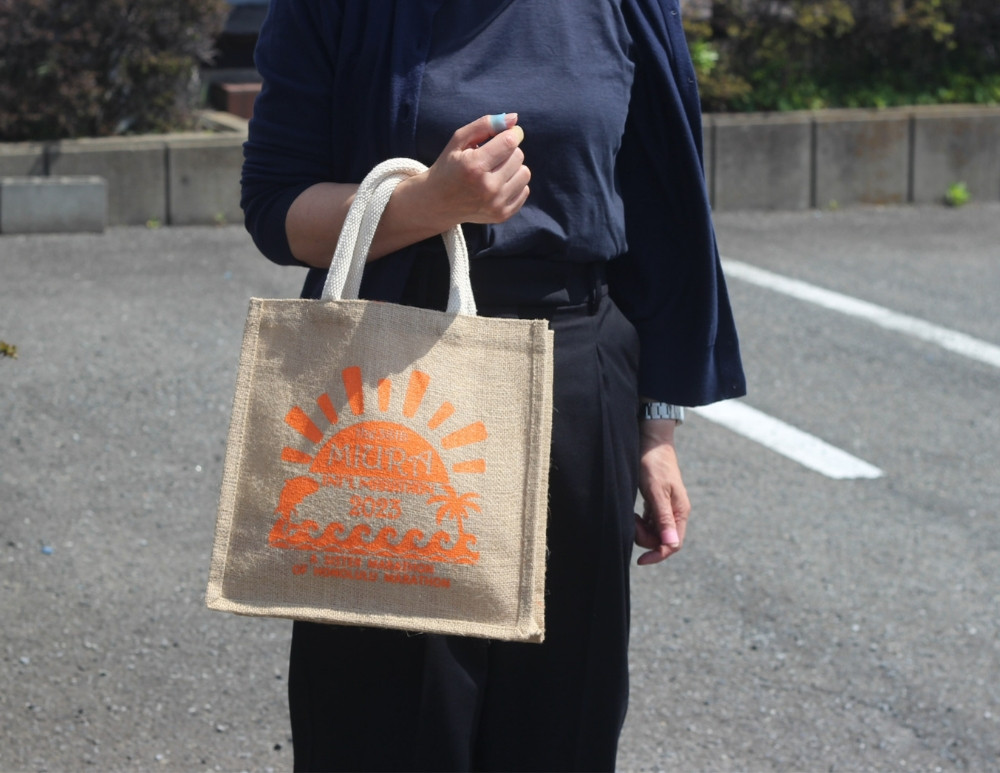 第38回2023三浦国際市民マラソンオリジナルトートバッグ（オレンジ）　M037-003-01