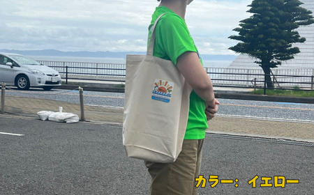 第39回 三浦国際市民マラソン大会 記念グッズ【オリジナルトートバッグ】（ロゴ枠：イエロー）　M037-009-02