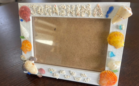 海から出たゴミを利用したシーボーンアート フォトフレーム作り体験　M064-006