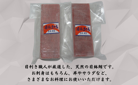 神奈川県漁連 三崎まぐろ 赤身サク 150g×2P　M077-010