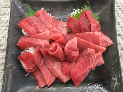 ＜切れてるお刺身＞天然本まぐろ中トロ★簡単冷水解凍★　M005-016