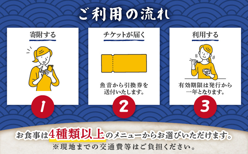 老舗魚屋直営店！まぐろ食堂七兵衛丸お食事券＋お土産セット（1名様分）　M006-003-01