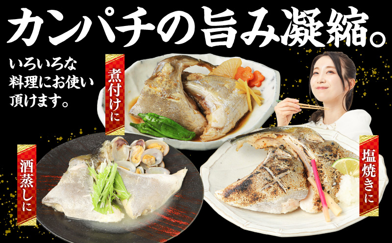 新鮮カンパチ カマ干物 約2kg　M079-012-04