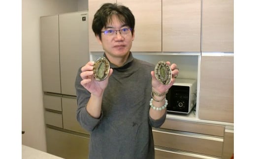 新鮮！天然活伊勢海老と天然活あわび　M030-015