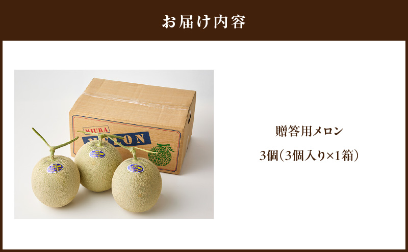 贈答用メロン　M001-001