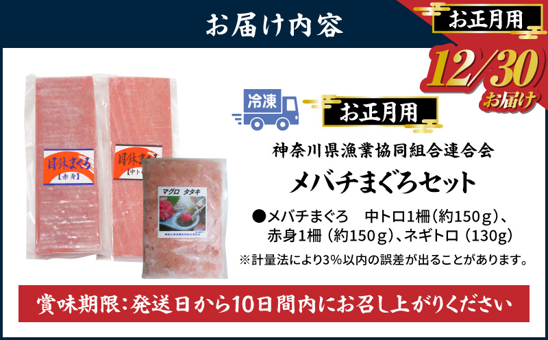 お正月用 メバチ鮪セット（神奈川県漁連）　M077-006-01