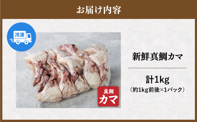 新鮮真鯛カマ （約1kg）　M079-011-01