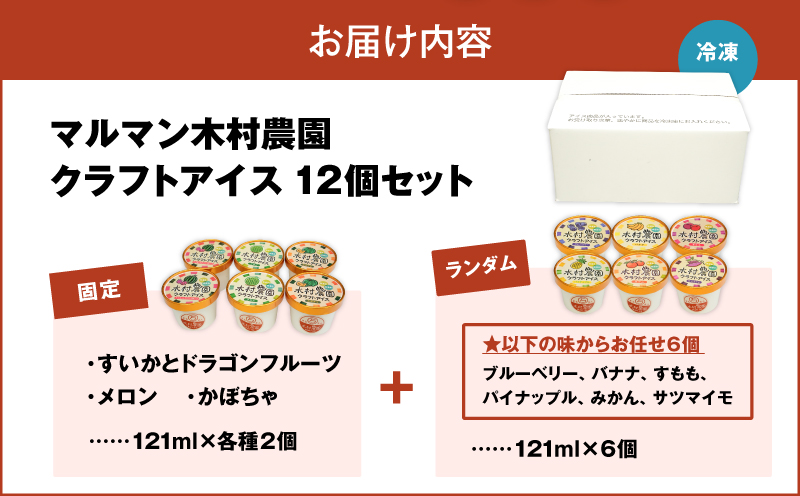 マルマン木村農園クラフトアイス（12個入り）　M129-001-02